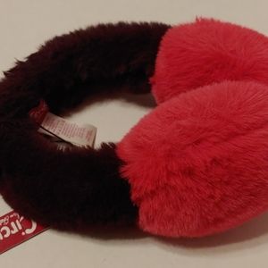 Circus.Ear Muffs. Pink.Dk Purple deep Fuschia SALE MARKED DOWN